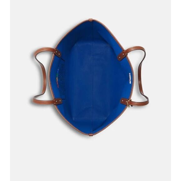 Coach reversible city tote in rainbow signature Canvas - Picture 6 of 9